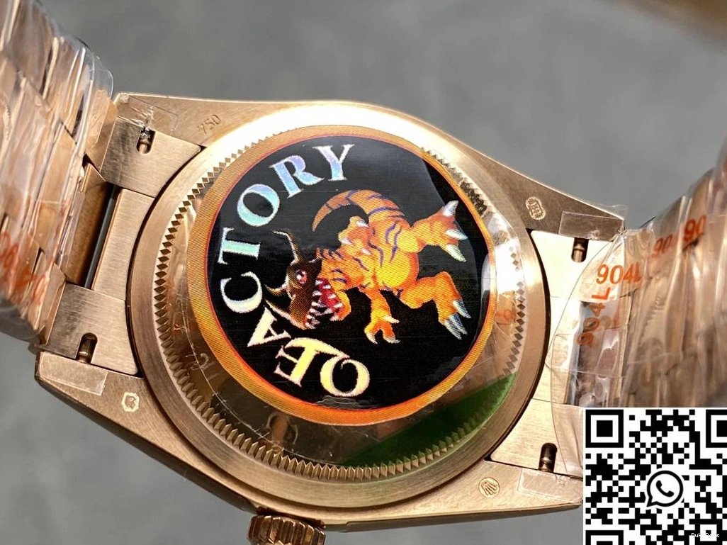 Factory Rolex Chocalate v5 Steel M128235-0037 QF Day Dial 36mm Tungsten Date 0419